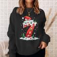 Fun Six Seven 6 7 Meme Couples Pajamas Christmas Tree Lights Sweatshirt Gifts for Her