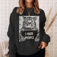 Cats Picture I Hate Peopleaying スウェットシャツ 彼女への贈り物