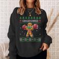 Gingershred Gym Christmas Ugly Sweater Gingerbread Workout Sweatshirt Unisex Gifts for Her