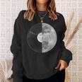 Half Mooninyl Record – Music Lover Lunar Graphic スウェットシャツ 彼女への贈り物