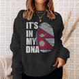 It's In My Dna ネパール ネパール国旗 指紋 スウェットシャツ 彼女への贈り物