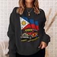 Jeepney フィリピン国旗 誇り高きフィリピンのお土産 スウェットシャツ 彼女への贈り物