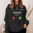 Jesus Is Calling 面白いイエスキリストギフト スウェットシャツ 彼女への贈り物