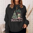 Jolly Matcha-Fied Xmas Sweatshirt Gifts for Her