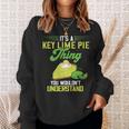 Key Lime Pie Thing レモンパイ デザート タルト フロリダパイ 長袖tシャツ スウェットシャツ 彼女への贈り物