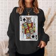 King Ofpades トランプデッキ ヴィンテージレトロスタイル スウェットシャツ 彼女への贈り物