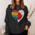 Lgbtq Japan ゲイプライド ハート ゲイとレズビアンの愛 Lgbt スウェットシャツ 彼女への贈り物