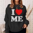 I Love Me シャツ Y2k ジョーク I Heart Me Love Myself Maine スウェットシャツ 彼女への贈り物