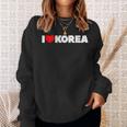 I Love ハート Korea スウェットシャツ 彼女への贈り物