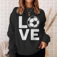 Loveoocer 愛を言うサッカー スウェットシャツ 彼女への贈り物