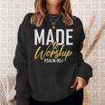 Made To Worship シャツ 礼拝用シャツ メンズ&レディース 神様 スウェットシャツ 彼女への贈り物