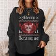 Merry Krampus Christmas Xmas Horror Ugly Sweater Evil Pajama Sweatshirt Gifts for Her