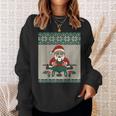 Modern Santa Drone Pilot Ugly Christmas Sweat Sweatshirt Unisex Gifts for Her