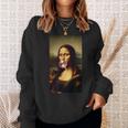 Mona Lisa チューインガム レオナルド・ダ・ヴィンチ ジョコンダ イタリアアート スウェットシャツ 彼女への贈り物