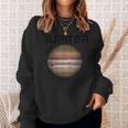 Nerdy Jupiter 天文学 科学惑星 太陽系 事実 B スウェットシャツ 彼女への贈り物