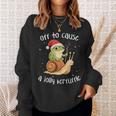 Off To Cause A Jolly Kerfuffle – Xmas Frog Sweatshirt Gifts for Her
