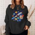 Outta This World かわいい惑星宇宙好き、宇宙飛行士銀河 スウェットシャツ 彼女への贈り物