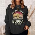 Promoted To Boppa Est 2026 For New Papa Fathers Day Sweatshirt Unisex Gifts for Her