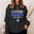 メンズ Promoted To Grandpa Est 2027 Dad スウェットシャツ 彼女への贈り物