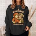 Punch Japanese Monkey Friendship Orangutan Punchkin Punch スウェットシャツ 彼女への贈り物
