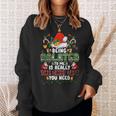 Being Related To Me Christmas Family Ugly Sweater Pajamas Sweatshirt Gifts for Her