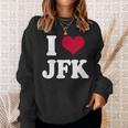 Retrointage I Heart Jfk John F Kennedy スウェットシャツ 彼女への贈り物