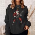 Rockin Santa Electric Guitar Christmas Rock Music Xmas Sweatshirt Gifts for Her