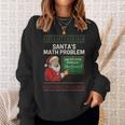 Santa's Math Problem 67 Viral Meme Christmas Ugly Sweater Sweatshirt Gifts for Her
