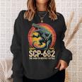 Scp-682 破壊しづらい爬虫類モンスターcpファンデーション スウェットシャツ 彼女への贈り物