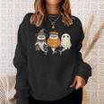 Spooky Whale Shark Lover Pumpkin Halloween Ghost Sweatshirt Unisex Gifts for Her