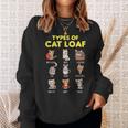 Types Of Cat Loaf Cute Kitten Kawaii Cats Cat Lover スウェットシャツ 彼女への贈り物