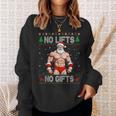 Workout Gym Christmas Ugly Sweater Bodybuilding Santa Xmas Sweatshirt Gifts for Her