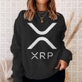 Xrp リップルアルトコイン暗号通貨支払いプロトコル通貨 スウェットシャツ 彼女への贈り物