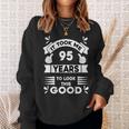 こんなに面白く見えるのに95年かかった 95歳 長袖tシャツ スウェットシャツ 彼女への贈り物