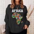 アフリカtシャツ 誇り高きアフリカ国旗大陸愛 スウェットシャツ 彼女への贈り物