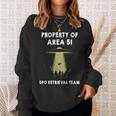 エリア51 シャツ Property Of Area 51 Ufo エイリアン 長袖tシャツ スウェットシャツ 彼女への贈り物