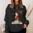 オーギュストルノワール-マドモアゼルダンヴェルの肖像 長袖tシャツ スウェットシャツ 彼女への贈り物