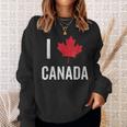 カナダ お土産 I Love Canada スウェットシャツ 彼女への贈り物