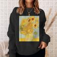 ゴッホのひまわりアートアーティスト向け スウェットシャツ 彼女への贈り物