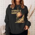 シーシュポス・イズ・ハッピー面白いギリシャ神話ミーム哲学 スウェットシャツ 彼女への贈り物