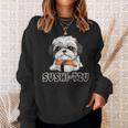 シーズー寿司 すしーず 犬 おもしろい しーず 寿司好き犬 スウェットシャツ 彼女への贈り物