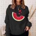 スイカ スライス メロン 夏休み シーズン フルーツ愛好家 スウェットシャツ 彼女への贈り物
