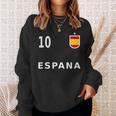 スペイン サッカー フットボール ナンバー10 10ファン スウェットシャツ 彼女への贈り物