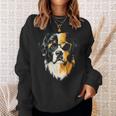 セントバーナード 犬 グラフィック ペット アートワーク セントバーナード スウェットシャツ 彼女への贈り物
