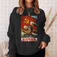 ソビエトtシャツ ソ連プロパガンダ ヴィンテージポスター 砲兵軍 スウェットシャツ 彼女への贈り物