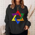 ダビデの星 Lgbt スウェットシャツ 彼女への贈り物