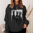 ドーベルマン・ピンシャー 黒と白の犬の恋人 スウェットシャツ 彼女への贈り物
