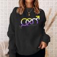 ノンバイナリー・プライド無限大 スウェットシャツ 彼女への贈り物