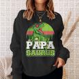 メンズ パパサウルス 恐竜 パパザウルス 父 誕生 誕生日 スウェットシャツ 彼女への贈り物