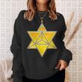 マカバ神聖幾何学ヨガスピリチュアリティ瞑想トレンド スウェットシャツ 彼女への贈り物